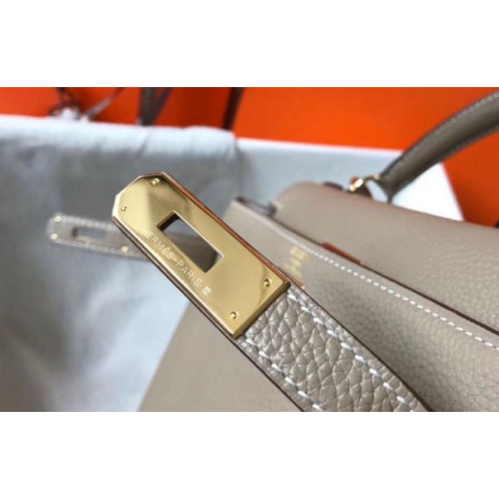 Replica Perfette Hermes Kelly 32cm Retourne Borse Imitazioni Tourterelle Clemence imitazioni