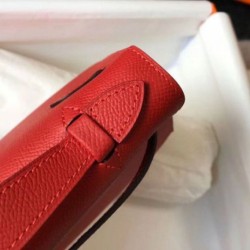 Hermes Kelly Pochette Borsa Rosso Epsom Replica Replica Perfette Hermes Kelly Pochette Borsa Rosso Epsom imitazioni