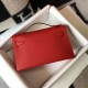 Hermes Kelly Pochette Borsa Rosso Epsom Replica Replica Perfette Hermes Kelly Pochette Borsa Rosso Epsom imitazioni