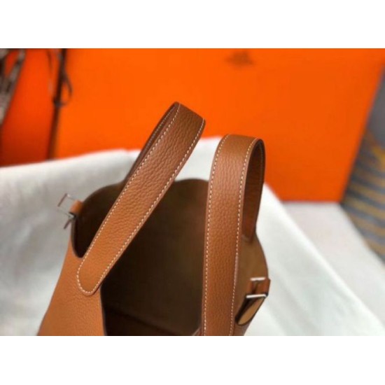 Borse Replica Hermes Picotin Lock 18/22 Oro Clemence qualità specchio Replica Perfette Borse Hermes Picotin Lock 18/22 Oro Clemence imitazioni