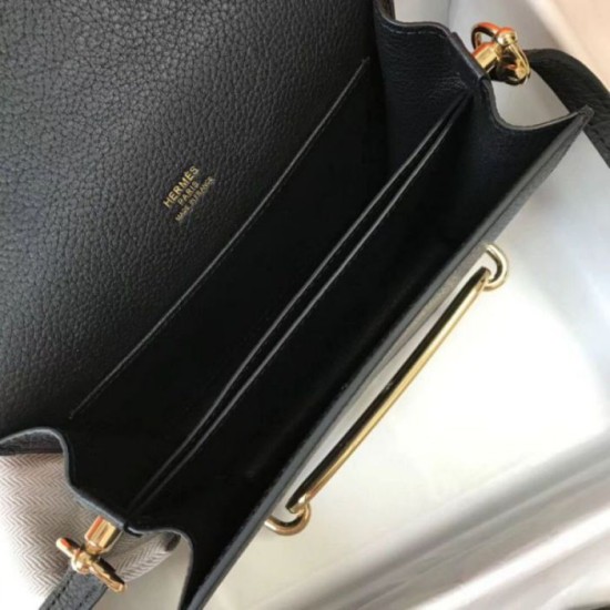 Hermes Sac Roulis Mini Replica Perfetta Nero Evercolor Vitello qualità specchio Replica Perfette Hermes Sac Roulis Mini Perfetta Nero Evercolor Vitello imitazioni
