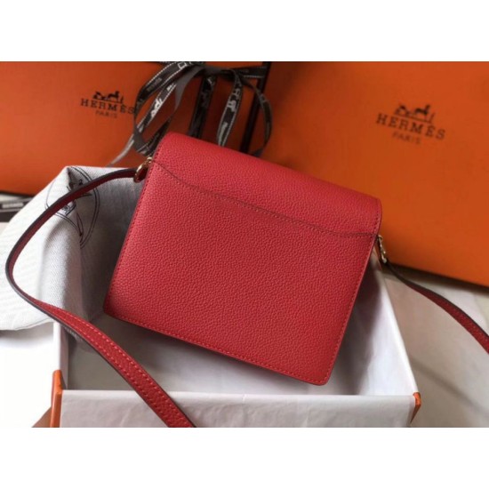 Hermes Sac Roulis Mini Borse Replica Alta Qualità Rosso Evercolor Vitello qualità specchio Replica Perfette Hermes Sac Roulis Mini Borse Alta Qualità Rosso Evercolor Vitello imitazioni