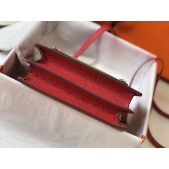 Hermes Sac Roulis Mini Borse Replica Alta Qualità Rosso Evercolor Vitello qualità specchio Replica Perfette Hermes Sac Roulis Mini Borse Alta Qualità Rosso Evercolor Vitello imitazioni