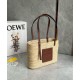 Loewe Piccolo Square Basket Borse Firmate Replica Raffia e vitello marrone qualità specchio Replica Perfette Loewe Piccolo Square Basket Borse Firmate Raffia e vitello marrone imitazioni