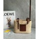 Loewe Piccolo Square Basket Borse Firmate Replica Raffia e vitello marrone qualità specchio Replica Perfette Loewe Piccolo Square Basket Borse Firmate Raffia e vitello marrone imitazioni