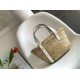 Loewe Piccolo Basket Borse Replica Raffia e vitello bianca qualità specchio Replica Perfette Loewe Piccolo Basket Borse Raffia e vitello bianca imitazioni