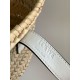 Loewe Piccolo Basket Borse Replica Raffia e vitello bianca qualità specchio Replica Perfette Loewe Piccolo Basket Borse Raffia e vitello bianca imitazioni