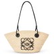 Replica Perfette Loewe Piccolo Anagram Basket Imitazioni borse griffate Iraca Palm e Vitello Nero imitazioni
