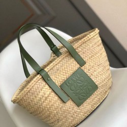 Loewe Medium Basket Borse Imitazioni Raffia e vitello rosmarino Replica Replica Perfette Loewe Medium Basket Borse Imitazioni Raffia e vitello rosmarino imitazioni
