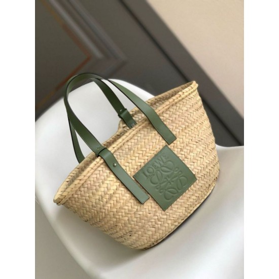 Loewe Medium Basket Borse Imitazioni Raffia e vitello rosmarino Replica Replica Perfette Loewe Medium Basket Borse Imitazioni Raffia e vitello rosmarino imitazioni