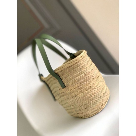 Loewe Medium Basket Borse Imitazioni Raffia e vitello rosmarino Replica Replica Perfette Loewe Medium Basket Borse Imitazioni Raffia e vitello rosmarino imitazioni