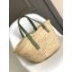 Loewe Medium Basket Borse Imitazioni Raffia e vitello rosmarino Replica Replica Perfette Loewe Medium Basket Borse Imitazioni Raffia e vitello rosmarino imitazioni