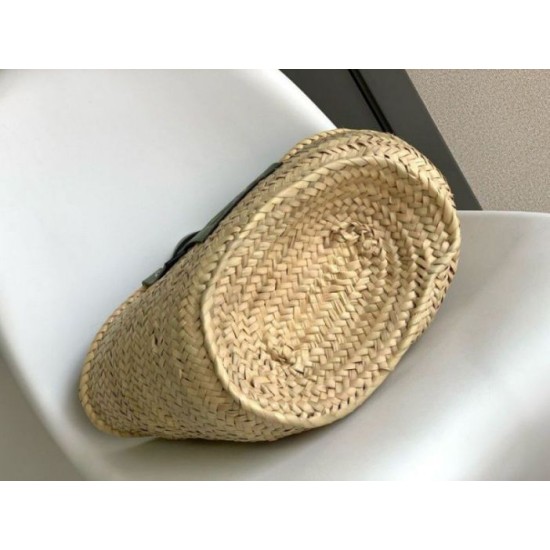 Loewe Medium Basket Borse Imitazioni Raffia e vitello rosmarino Replica Replica Perfette Loewe Medium Basket Borse Imitazioni Raffia e vitello rosmarino imitazioni