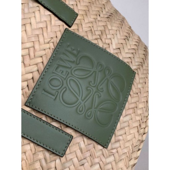 Loewe Medium Basket Borse Imitazioni Raffia e vitello rosmarino Replica Replica Perfette Loewe Medium Basket Borse Imitazioni Raffia e vitello rosmarino imitazioni