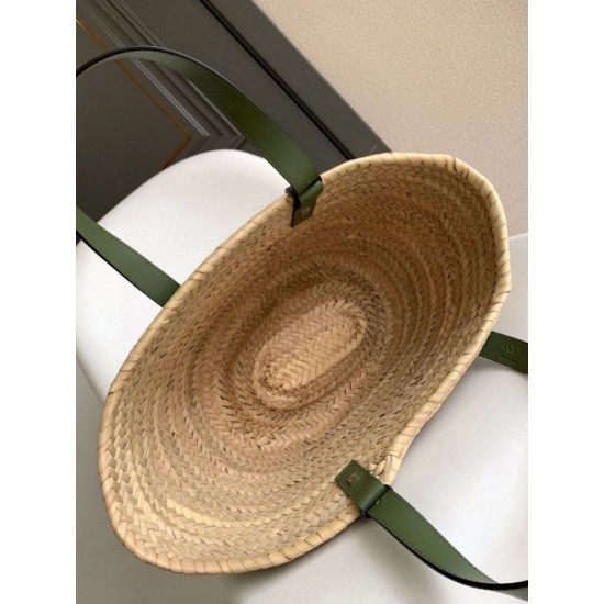 Loewe Medium Basket Borse Imitazioni Raffia e vitello rosmarino Replica Replica Perfette Loewe Medium Basket Borse Imitazioni Raffia e vitello rosmarino imitazioni