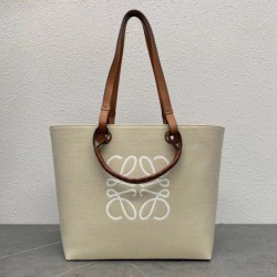 Loewe Anagram Medium Tote Borse Jacquard e Vitello Loewe Anagram Medium Tote Borse Jacquard e Vitello