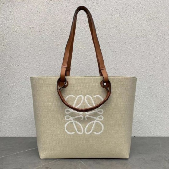 Loewe Anagram Medium Tote Borse Replica Alta Qualità Jacquard e Vitello qualità specchio Replica Perfette Loewe Anagram Medium Tote Borse Alta Qualità Jacquard e Vitello imitazioni