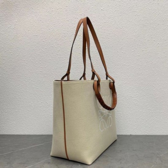 Loewe Anagram Medium Tote Borse Replica Alta Qualità Jacquard e Vitello qualità specchio Replica Perfette Loewe Anagram Medium Tote Borse Alta Qualità Jacquard e Vitello imitazioni