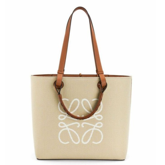 Loewe Anagram Medium Tote Borse Replica Alta Qualità Jacquard e Vitello qualità specchio Replica Perfette Loewe Anagram Medium Tote Borse Alta Qualità Jacquard e Vitello imitazioni