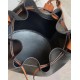 Loewe Piccolo Balloon Bucket Borse Replica Nero/Tan vitello qualità specchio Replica Perfette Loewe Piccolo Balloon Bucket Borse Nero/Tan vitello imitazioni