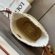 Loewe Drawstring Bucket Borse Firmate Replica Foglia di palma e vitello marrone qualità specchio Replica Perfette Loewe Drawstring Bucket Borse Firmate Foglia di palma e vitello marrone imitazioni