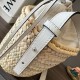 Loewe Drawstring Bucket Borsa Palm Leaf e vitello bianca Replica Replica Perfette Loewe Drawstring Bucket Borsa Palm Leaf e vitello bianca imitazioni