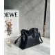 Loewe Mini Flamenco Clutch Borse Firmate Replica Nero Nappa Vitello qualità specchio Replica Perfette Loewe Mini Flamenco Clutch Borse Firmate Nero Nappa Vitello imitazioni