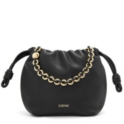 Loewe Mini Flamenco Purse Borse Nero Nappa Agnello
