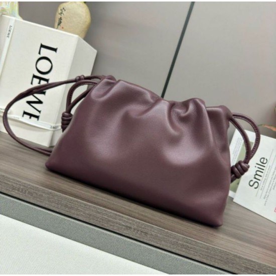 Loewe Flamenco Purse Borgogna Nappa Agnello Replica Replica Perfette Loewe Flamenco Purse Borgogna Nappa Agnello imitazioni