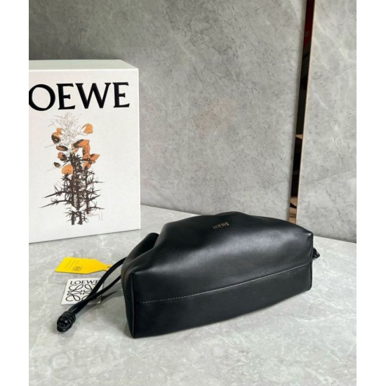 Loewe Flamenco Purse Nero Nappa Agnello Replica Replica Perfette Loewe Flamenco Purse Nero Nappa Agnello imitazioni