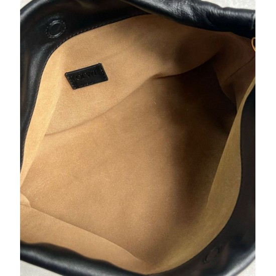 Loewe Flamenco Purse Nero Nappa Agnello Replica Replica Perfette Loewe Flamenco Purse Nero Nappa Agnello imitazioni