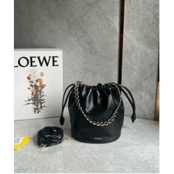 Loewe Flamenco Purse Bucket Borsa Nero Nappa Agnello Loewe Flamenco Purse Bucket Borsa Nero Nappa Agnello