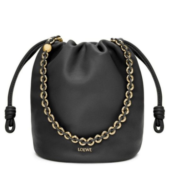 Loewe Flamenco Purse Bucket Borsa Nero Nappa Agnello Replica Replica Perfette Loewe Flamenco Purse Bucket Borsa Nero Nappa Agnello imitazioni