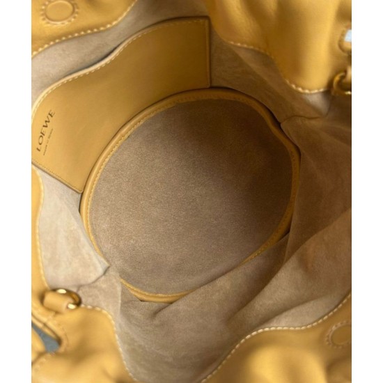 Loewe Flamenco Purse Bucket Borse Replica Sahara Nappa Agnello qualità specchio Replica Perfette Loewe Flamenco Purse Bucket Borse Sahara Nappa Agnello imitazioni
