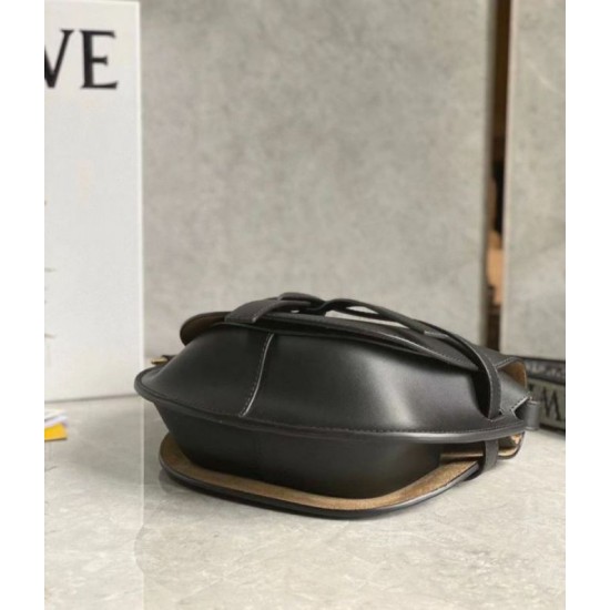 Borsa Gate piccola Loewe vitello nera e jacquard Replica Replica Perfette Borsa Gate piccola Loewe vitello nera e jacquard imitazioni