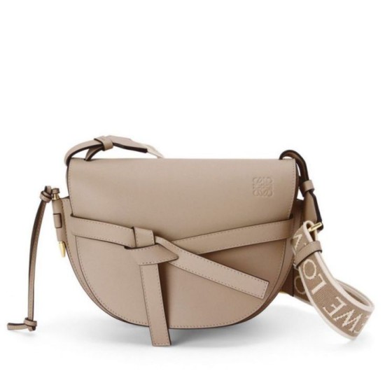 Loewe Gate Piccolo Borsa Sabbia Vitello e Jacquard Replica Replica Perfette Loewe Gate Piccolo Borsa Sabbia Vitello e Jacquard imitazioni