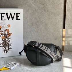 Replica Perfette Loewe Mini Gate Dual Borsa Nero vitello imitazioni