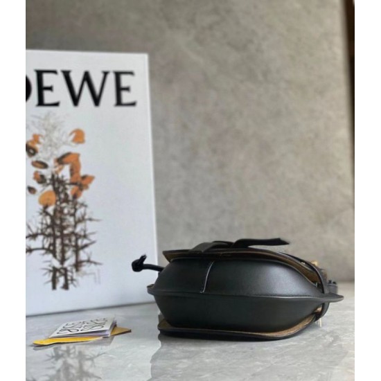 Loewe Mini Gate Dual Borsa Nero vitello Replica Replica Perfette Loewe Mini Gate Dual Borsa Nero vitello imitazioni