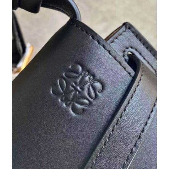 Loewe Mini Gate Dual Borsa Nero vitello Replica Replica Perfette Loewe Mini Gate Dual Borsa Nero vitello imitazioni