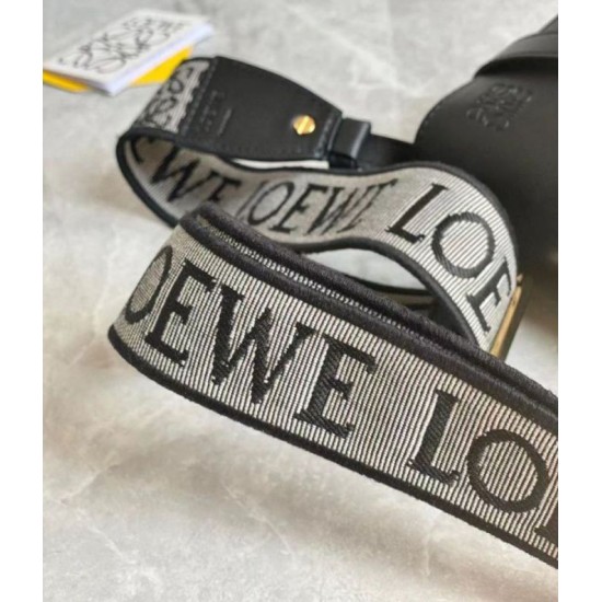 Loewe Mini Gate Dual Borsa Nero vitello Replica Replica Perfette Loewe Mini Gate Dual Borsa Nero vitello imitazioni