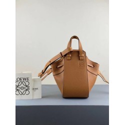 Loewe Mini Hammock Drawstring Borse Brown Loewe Mini Hammock Drawstring Borse Brown