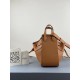 Loewe Mini Hammock Drawstring Borse Firmate Replica Brown qualità specchio Replica Perfette Loewe Mini Hammock Drawstring Borse Firmate Brown imitazioni
