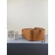 Loewe Mini Hammock Drawstring Borse Firmate Replica Brown qualità specchio Replica Perfette Loewe Mini Hammock Drawstring Borse Firmate Brown imitazioni