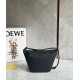 Replica Perfette Loewe Mini Hammock Hobo Borsa Nero Vitello imitazioni