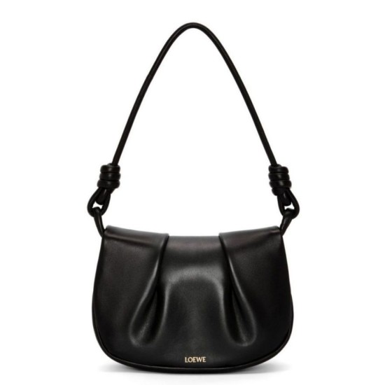 Loewe Paseo Satchel Borse Replica Nero Nappa qualità specchio Replica Perfette Loewe Paseo Satchel Borse Nero Nappa imitazioni
