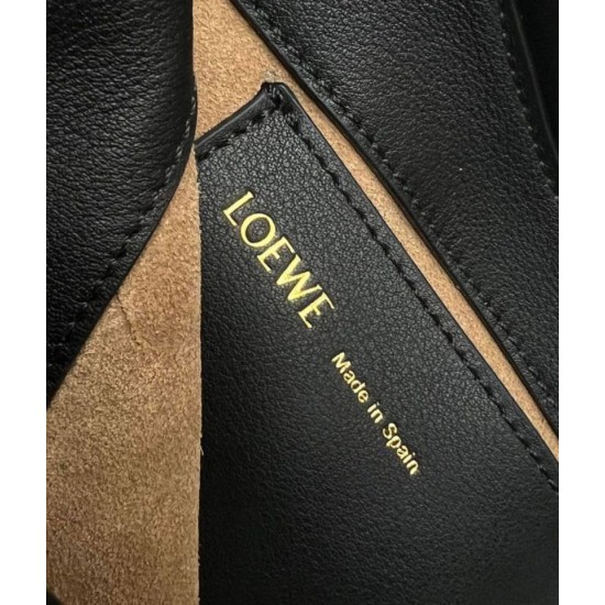 Loewe Paseo Satchel Borse Replica Nero Nappa qualità specchio Replica Perfette Loewe Paseo Satchel Borse Nero Nappa imitazioni