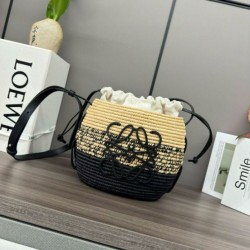 Replica Perfette Loewe x Paula's Ibiza Raffia Beehive Degrade Basket Borsa imitazioni