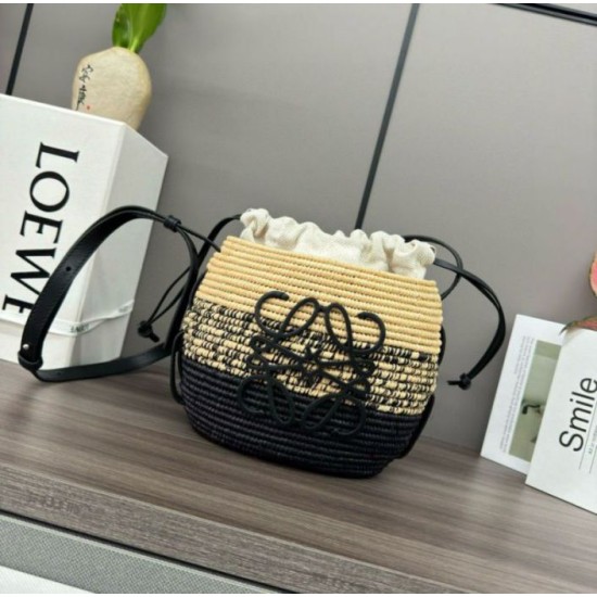 Loewe x Paula's Ibiza Raffia Beehive Degrade Basket Borsa Replica Replica Perfette Loewe x Paula's Ibiza Raffia Beehive Degrade Basket Borsa imitazioni