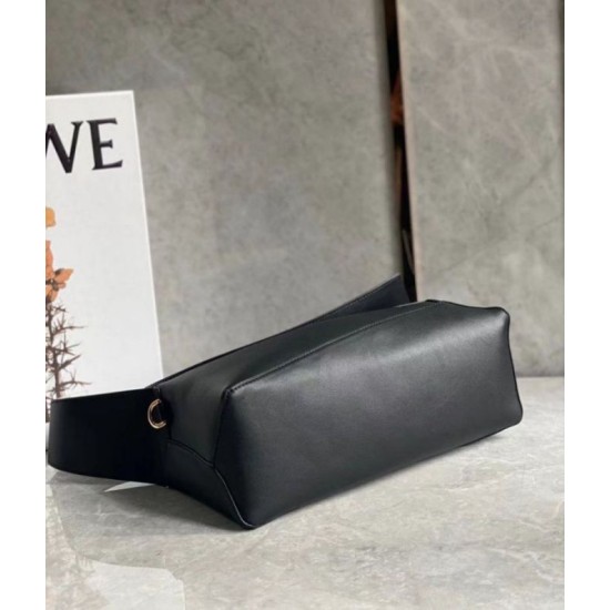 Replica Perfette Loewe Puzzle Hobo Borse  Nero Nappa Calfskin imitazioni