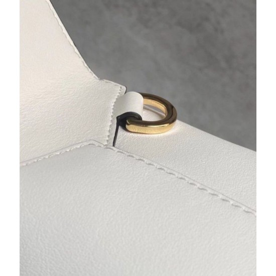 Borse Replica Hobo Puzzle Loewe vitello nappa bianca qualità specchio Replica Perfette Borse Hobo Puzzle Loewe vitello nappa bianca imitazioni